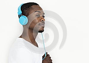 African Descent Man Studio Concept