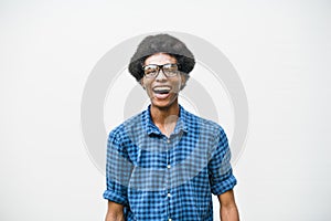 African Descent Teen Boy Smiling Portrait Concept photo