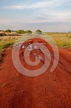 African dirt road, South Africa.