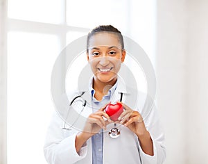 African doctor with heart