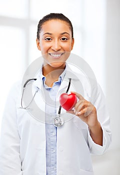 African doctor with heart