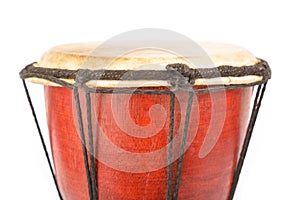 African drum isolated on white background