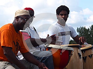 African Drummers At Edmonton's Heritage Days 2013