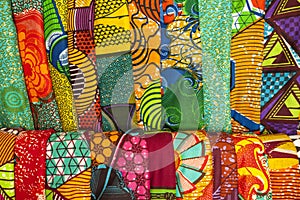 African fabrics from Ghana, West Africa