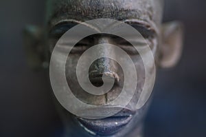 African face statuette photo