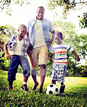 African Family Happiness Holiday Vacation Activity Concept