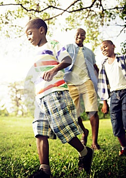 African Family Happiness Holiday Vacation Activity Concept