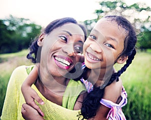 African Family Happiness Holiday Vacation Activity Concept