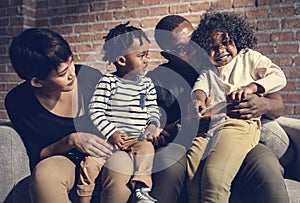 African family spending a great time together