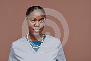 African female social worker portrait