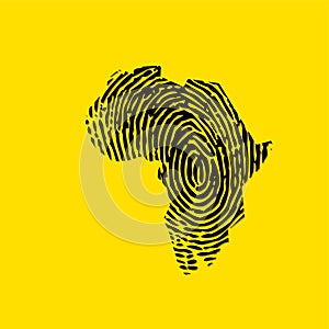 African finger print background