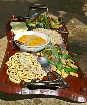 African food plate