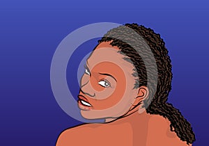 African girl - Illustration