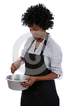 African Housewife Cooking