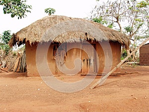 African hut photo