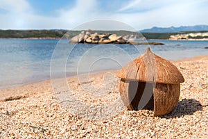 African hut at the beach