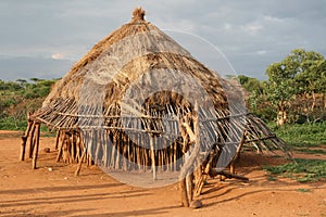 African hut in Ethiopia