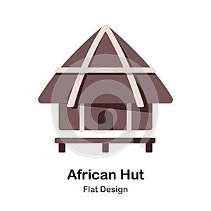 African Hut Flat Icon
