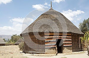 African hut photo