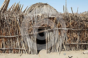 African hut photo