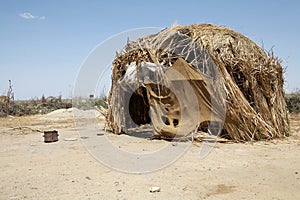 African hut photo
