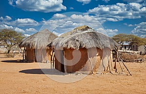 African huts