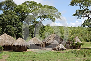African Huts - Zambia photo