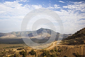 African landscape. Mago National Park. Ethiopia.