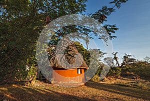 African lodge on lake Baringo - Kenya