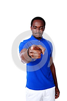 African man pointing at you