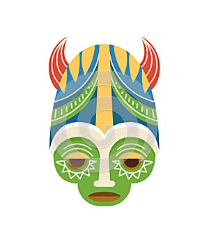 African mask vector concept