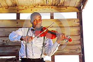 African musician portrait