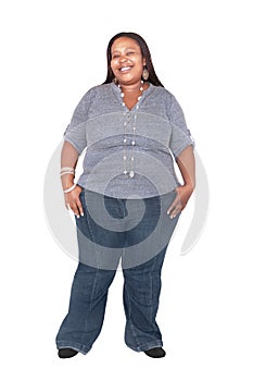 African obese woman