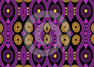 African Print fabric, Ethnic handmade ornament for your design, Ethnic and tribal motifs geometric elements. Vector afro texture