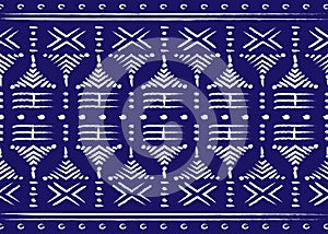 African Print fabric, Ethnic handmade ornament for your design, Ethnic and tribal motifs geometric elements. Vector afro texture photo