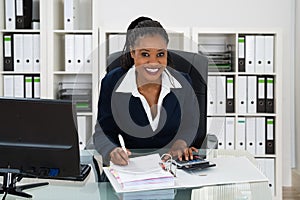 African Professional Accountant Woman photo