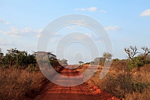 African road in Kenya