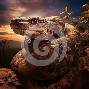 African Rock Python in