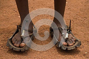 African sandals - indestructible and sustainable photo