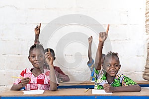 Slight Smile African Black Ethnicity School Girl