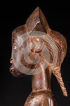 African Statue, Female Baule Portrait