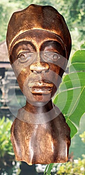 African statuette in ebony wood