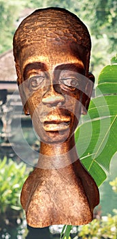 African statuette in ebony wood