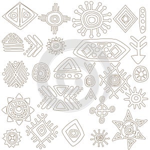 African symbols and motifs collection