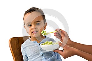 African toddler refusing to eat