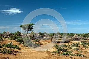 African tribal hut