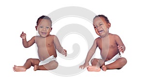 African twins babies