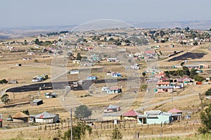 African typical rural houses. South Africa