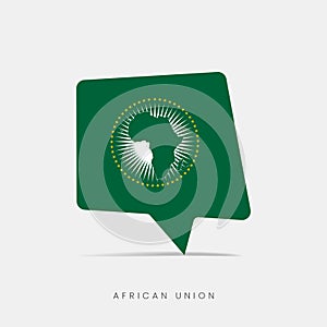 African Union flag bubble chat icon