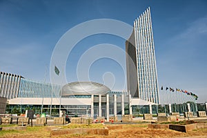 The African Union's headquarters building in Addis Ababa